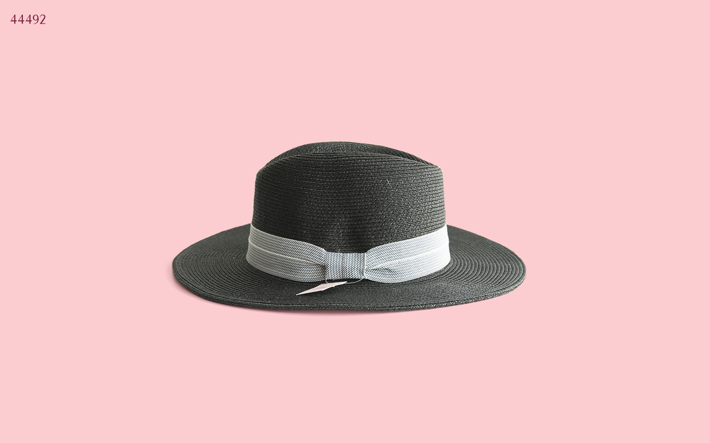 The Bow Feroda Straw Hat Black