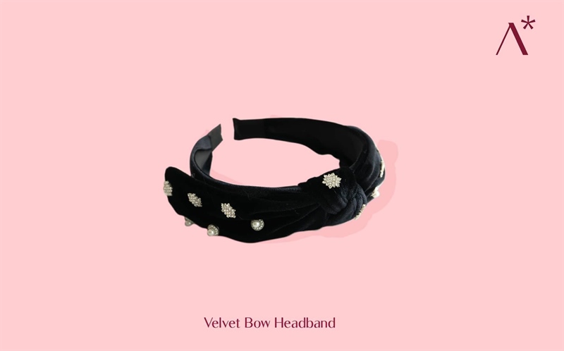 Velvet Bow Headband